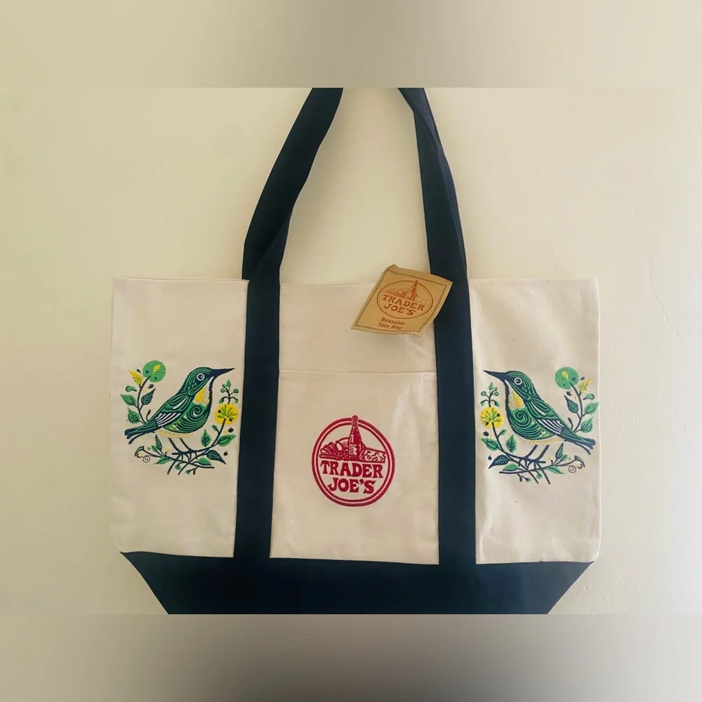 Trader Joe's Reusable Canvas Tote Bag - Picture 3 of 5